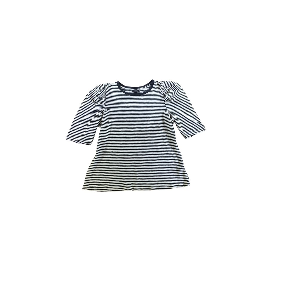 WHO WHAT‎ WEAR Womens Striped 3/4 Sleeve Crew Neck T Shirt Dress Size M